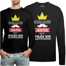koszulka-long-napis-dziadku-jestes-moim-krolen