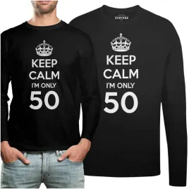 koszulka-long-prezent-keep-calm-i-m-only-50