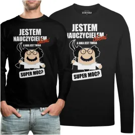 koszulka-long-prezent-jestem-nauczycielem-chemii
