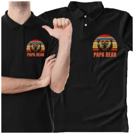 koszulka-meska-polo-papa-bear-tata-dzien-ojca