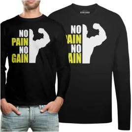 koszulka-long-pomysl-na-prezent-no-pain-no-gain
