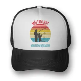 czapka-trucker-moj-tata-jest-najlepszym-wedkarzem