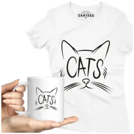 koszulka-damska-kubek-cats-kotek-milosnik-kotow