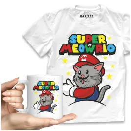 koszulka-meska-kubek-super-mario-meowrio-prezent