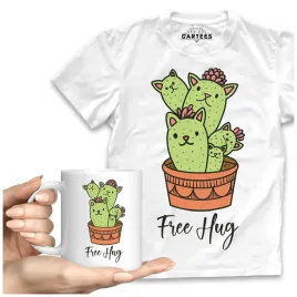 koszulka-meska-kubek-zestaw-koty-free-hug