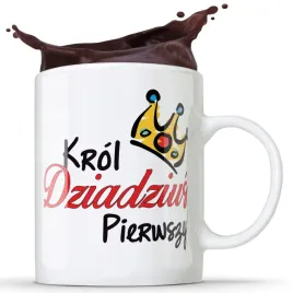 kubek-bialy-krol-dziadzius-pierwszy-prezent-gotowy