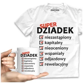 koszulka-meska-kubek-super-dziadek-prezent