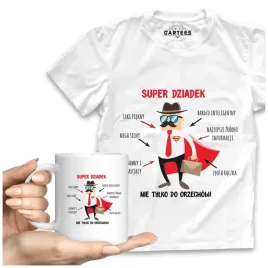 koszulka-meska-kubek-super-dziadek-dzien-dziadka