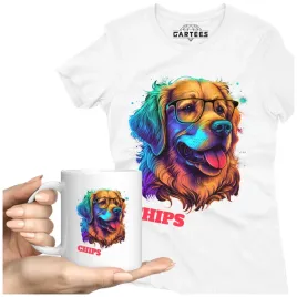 koszulka-damska-kubek-prezent-golden-retriver-pies