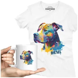 koszulka-damska-kubek-pies-pitbull-personalizacja
