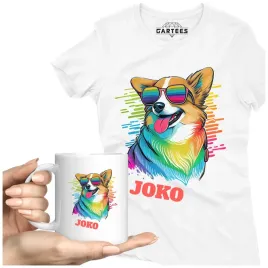 koszulka-damska-kubek-pies-corgi-prezent