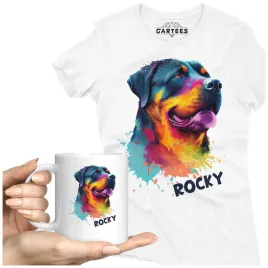 koszulka-damska-kubek-pies-rotweiler-imie