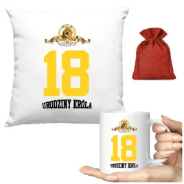 poduszka-kubek-18-stka-urodziny-krola-prezent