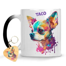 kubek-magiczny-pies-chihuahua-brelok-gratis-imie