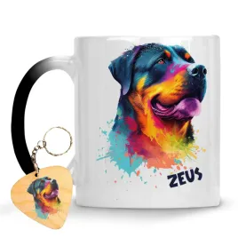 kubek-magiczny-pies-rotweiler-brelok-gratis