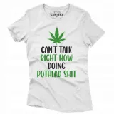 koszulka-damska-can-t-talk-right-now-doing-weed-marka-gartees