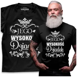 koszulka-meska-jego-wysokosc-dziadek-prezent