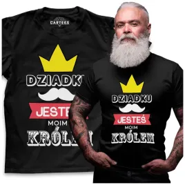 koszulka-meska-dziadku-jestes-moim-krolem-prezent