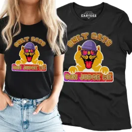 koszulka-damska-only-cats-can-judge-me-tshirt