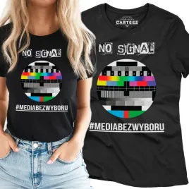 koszulka-damska-media-bez-wyboru-no-signal-tshirt