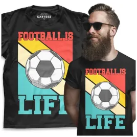 koszulka-meska-football-is-life-tishirt-fan-pilki