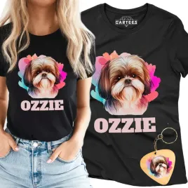 koszulka-damska-milosnik-pieskow-efekt-3d-shih-tzu