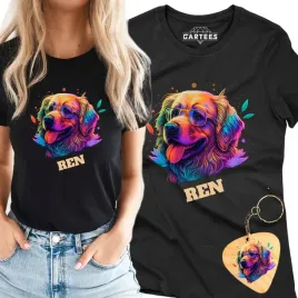koszulka-damska-pies-golden-retriver-efekt-3d