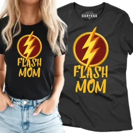 koszulka-damska-flash-mom-super-prezent-dla-mamy