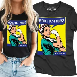 koszulka-damska-world-best-nurse-i-m-nurse-tshirt