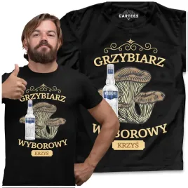 koszulka-meska-grzybiarz-wyborowy-moje-imie-tshirt