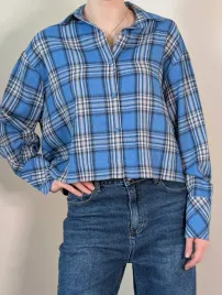 koszula-krotka-w-kratke-sempre-denim-szary-kamel