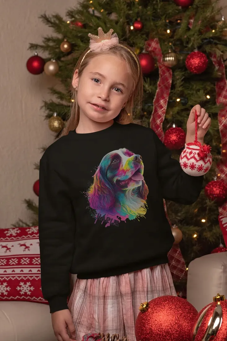 bluza-dziecieca-pies-spaniel-efekt-3d-prezent