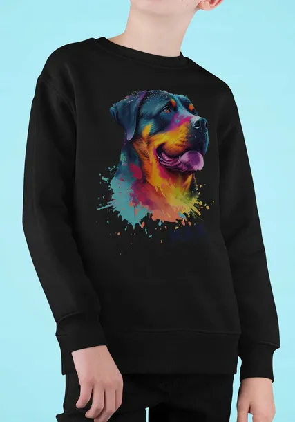 bluza-dziecieca-pies-rotweiler-efekt-3d-stan-nowy