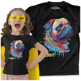 koszulka-dziecieca-pies-mops-efekt-3d-prezent