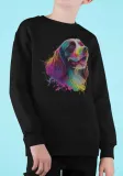 bluza-dziecieca-pies-spaniel-efekt-3d-prezent-stan-nowy