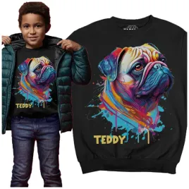 bluza-dziecieca-pies-mops-efekt-3d-prezent