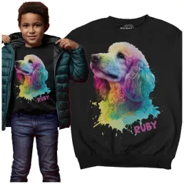 bluza-dziecieca-pies-pudel-efekt-3d-prezent
