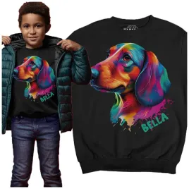 bluza-dziecieca-pies-jamnik-efekt-3d-prezent