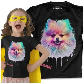 koszulka-dziecieca-pies-pomeranian-3d-prezent