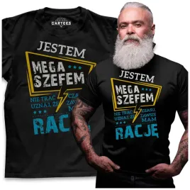 koszulka-meska-mega-szef-zawsze-ma-racje-prezent