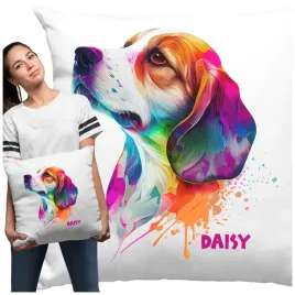 poduszka-pies-beagle-prezent-imie-personalizacja