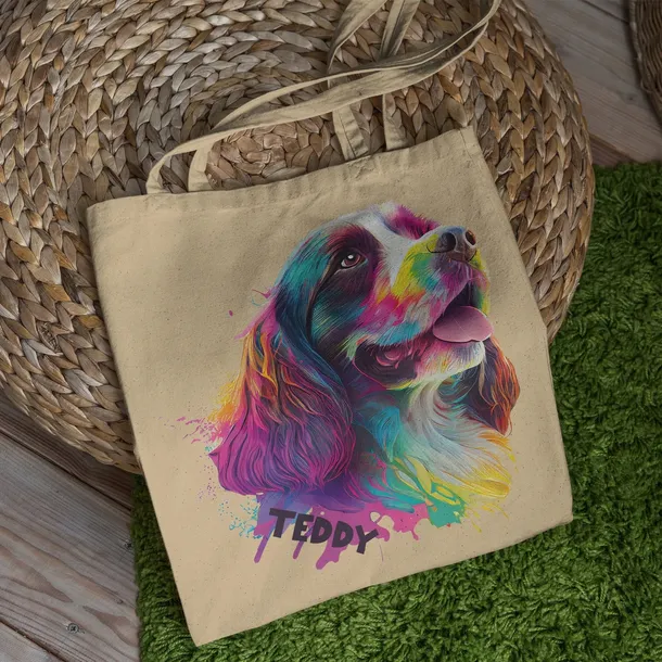 torba-pies-spaniel-efekt-3d-imie-prezent-material-bawelna
