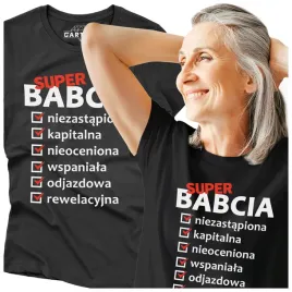 koszulka-damska-super-babcia-prezent-dla-babci