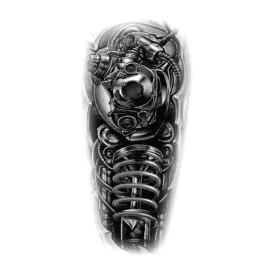 tatuaz-zmywalny-tymczasowy-wodny-robot-sprezyna