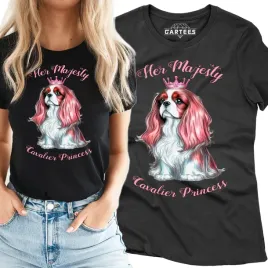 koszulka-damska-cavalier-princess-moj-pies-tshirt