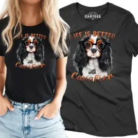 koszulka-damska-czarny-cavalier-piekny-tshirt