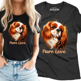 koszulka-damska-pure-love-cavalier-moj-pies-tshirt