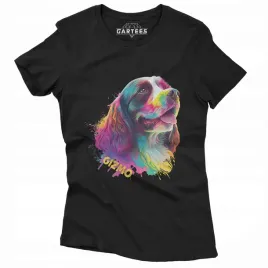 koszulka-damska-pies-spaniel-na-prezent