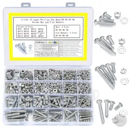 sruby-podkladki-nakretki-m3-m4-m5-m6-zestaw-1080-sztuk-pudelko-komplet