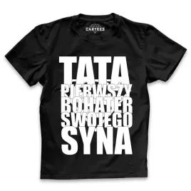 koszulka-meska-tata-pierwszy-bohater-syna-prezent
